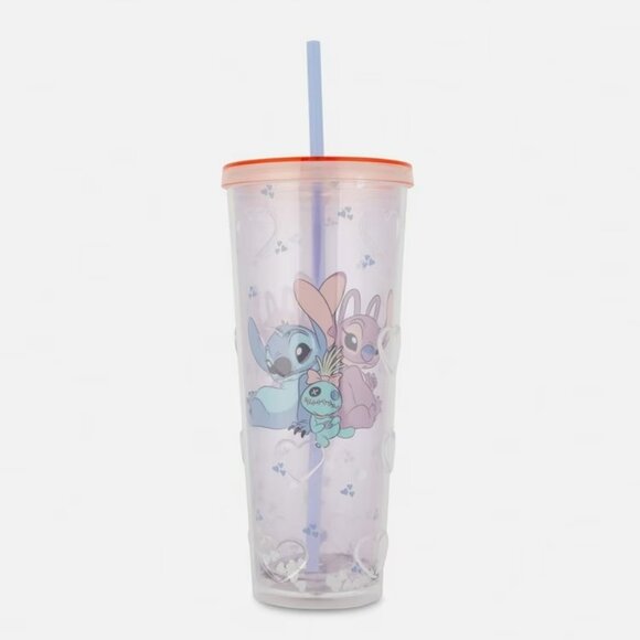 Disney’s Stitch and Angel Cup and Straw NWT - Picture 1 of 2